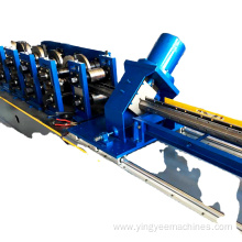 Adjustable storage rack roll forming machine